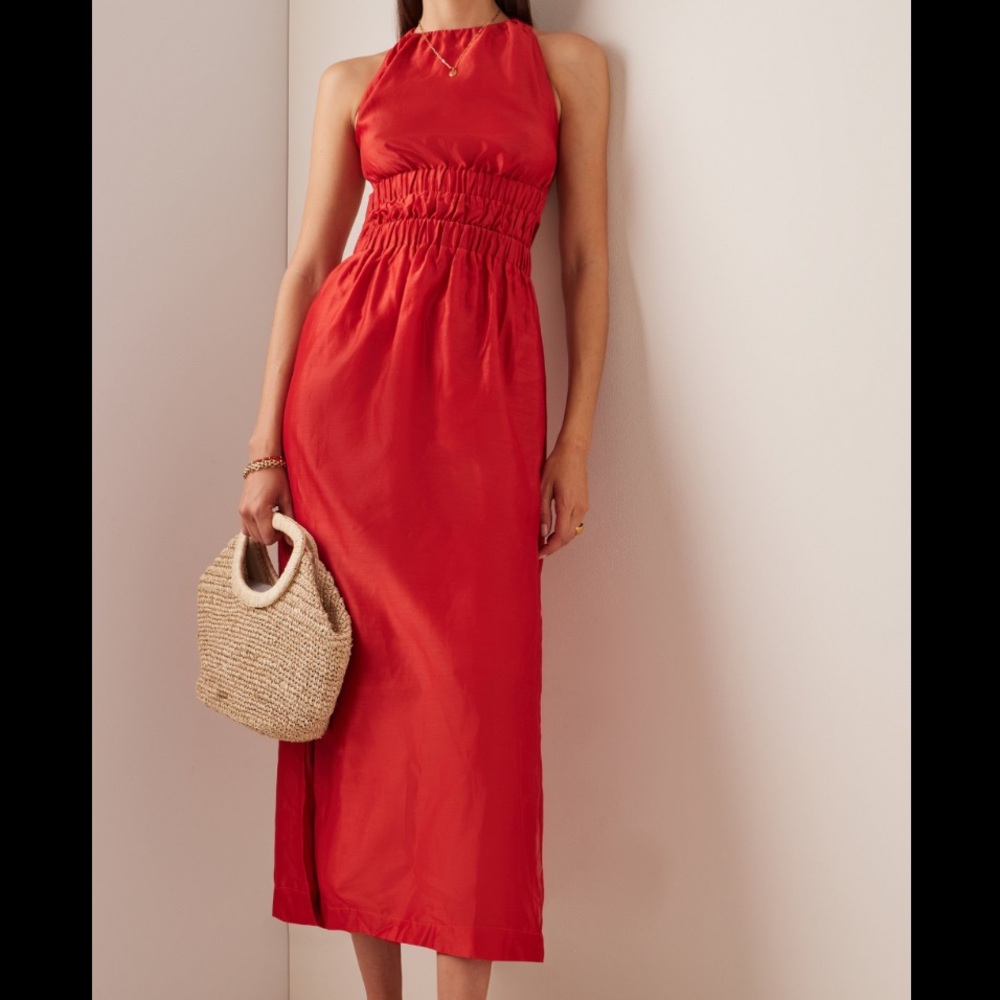 Sir the label lucelia criss cross back dress